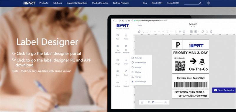 iDPRT Concepteur d'étiquettes Software Interface